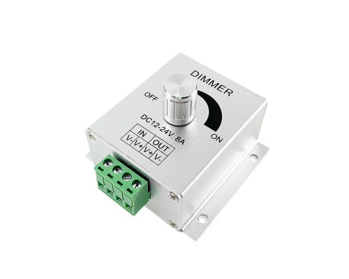 Dimmer încorporat PROLUM 8A BUTON Aluminiu