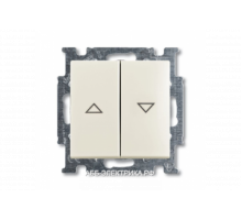 Выключатель жалюзийный, цвет Шале(белый), ABB Basic 55