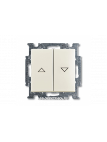 Выключатель жалюзийный, цвет Шале(белый), ABB Basic 55