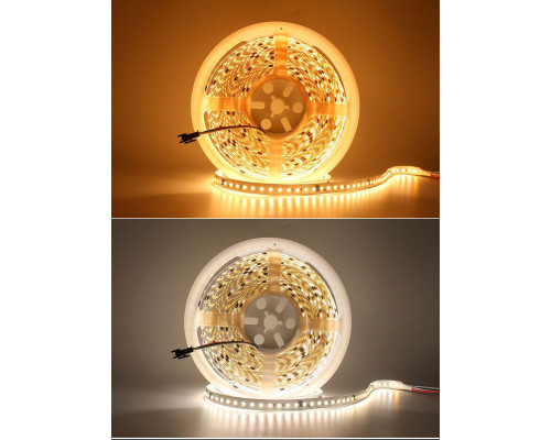 Светодиодная LED лента PROLUM™ RUN 24V; 2835\120; IP20; Series "SMART", Белый+Тепло-Белый (2700-6500K)
