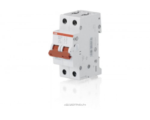 ABB SD202 Рубильник 2P 40A рычаг крас.
