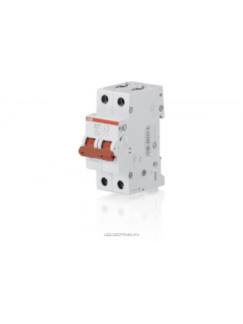 ABB SD202 Рубильник 2P 40A рычаг крас.