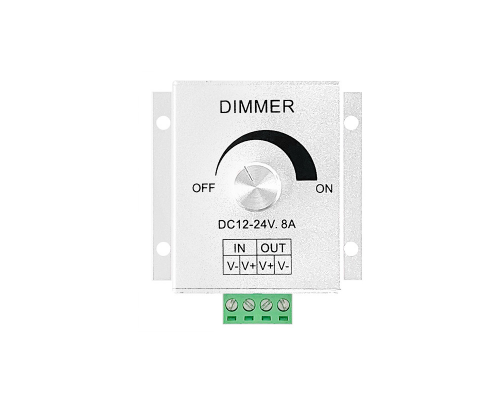 Dimmer încorporat PROLUM 8A BUTON Aluminiu