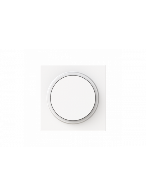 Cover plate None for Dimmer Turn button with Neon lamp studio white matt - Busch-art linear