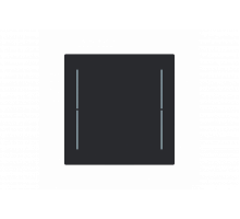 Busch-Jaeger – LFW/A.1.70.11-45M Cover plate black matt - Busch-art linear