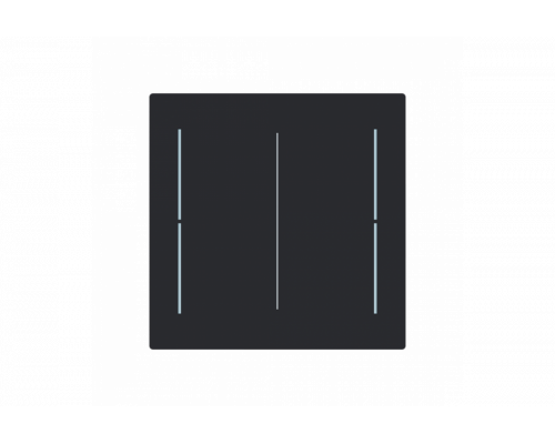 Busch-Jaeger – LFW/A.2.70.11-45M Cover plate black matt - Busch-art linear