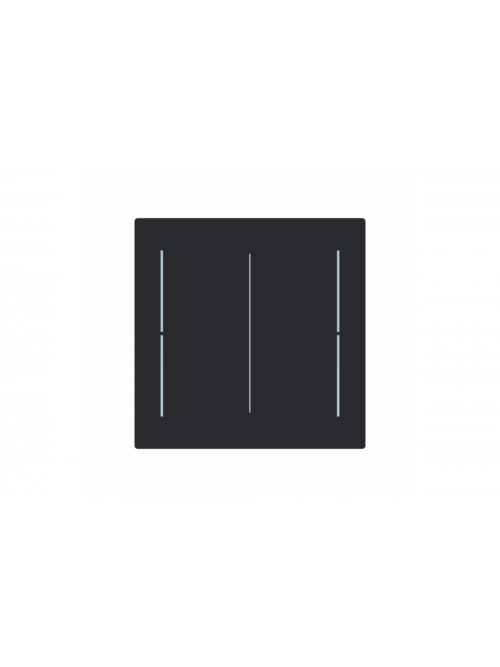 Busch-Jaeger – LFW/A.2.70.11-45M Cover plate black matt - Busch-art linear