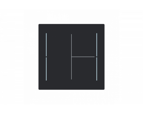 Busch-Jaeger – LFW/A.3.70.11-45M Cover plate black matt - Busch-art linear