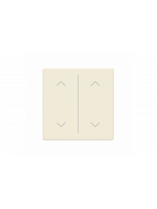 Busch-Jaeger – LFAW/A.2.63.11-82 Cover plate with legend with Symbol "arrows" ivory white - 63x63