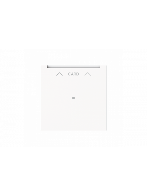 Busch-Jaeger – 1792 U-44M Zentralscheibe CARD und Symbol "Pfeile" Cardschalter 2-polig, mit Orientierungslicht 1 Schließer studioweiß matt - Busch-art linear®