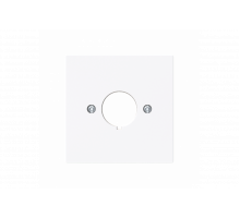Cover plate Bore hole 1 gang studio white - Busch-art linear