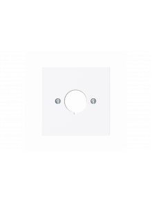 Cover plate Bore hole 1 gang studio white - Busch-art linear