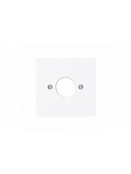 Cover plate Bore hole 1 gang studio white - Busch-art linear