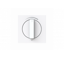 Busch-Jaeger – 1740 DR/03-44G Cover plate with legend Loudspeaker connection Turn button studio white - Busch-art linear