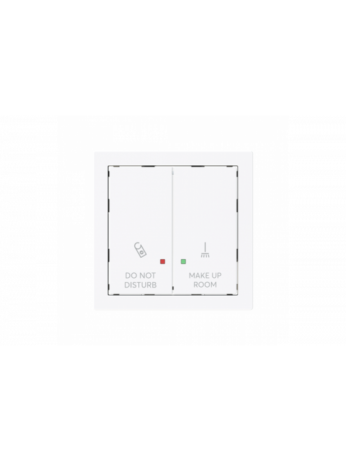 Rocker with legend DND, MUR for Switch/push button Two-part rocker studio white - Busch-art linear