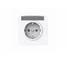 Socket insert Without imprint Safety Shutter Protective contact (SCHUKO) studio white  - Busch-art linear