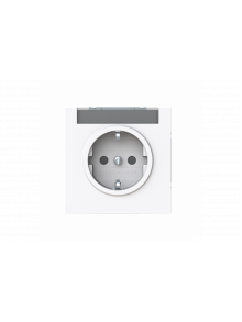 Socket insert Without imprint Safety Shutter Protective contact (SCHUKO) studio white  - Busch-art linear