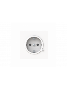 Socket insert Without imprint Safety Shutter Protective contact (SCHUKO) withControl light; LED /Green studio white matt  - Busch-art linear
