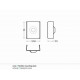 Element prindere profil LED Slim8 -set 2buc