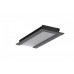 profil LED FLAT8 H/UX 1000 czarny anod. /op