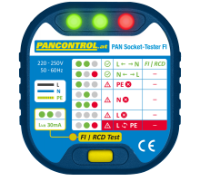 PAN Socket-Tester FI Тестер розеток + тестер FI 30 мА