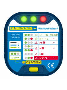 PAN Socket-Tester FI Тестер розеток + тестер FI 30 мА