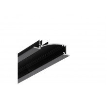 profil LED FLAT8 H/UX 1000 czarny anod. /op