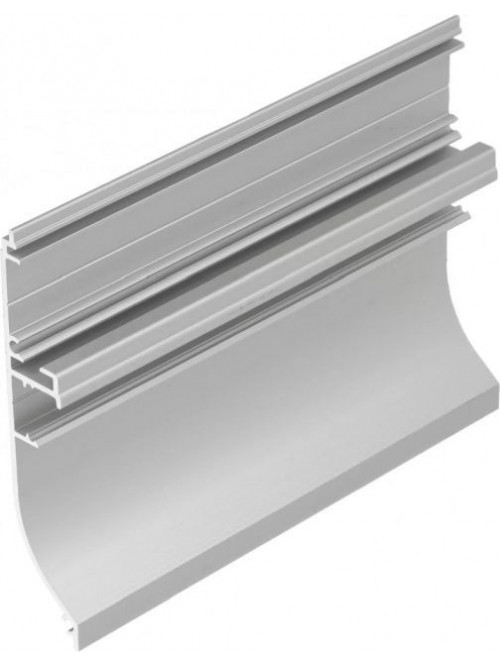 Profil aluminiu plintă Skirt10, alb, lungime 2m