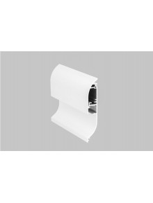 Profil aluminiu plintă Skirt10, alb, lungime 2m