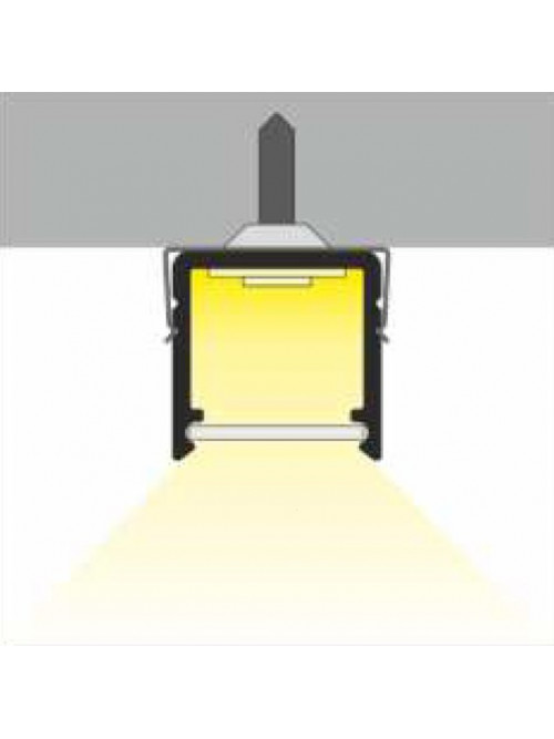 Profil LED aparent SMART 10, aluminiu neanodizat, lungime 2m