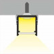 Profil LED aparent SMART 10, aluminiu neanodizat, lungime 2m