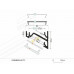 Profil LED de colț CORNER 14, negru, lungime 2m