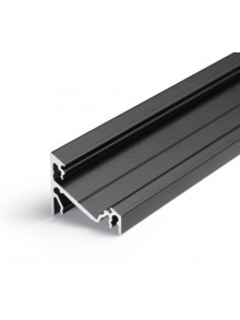 Profil LED de colț CORNER 14, negru, lungime 2m