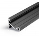 Profil LED de colț CORNER 14, negru, lungime 2m