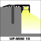 Profil LED de trepte UP-MINI 10, aluminiu anodizat, lungime 2m