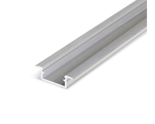 Profil LED încastrat BEGTIN 12, aluminiu neanodizat, lungime 2m