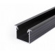 Profil LED încastrat VARIO 30-07, negru, lungime 2m