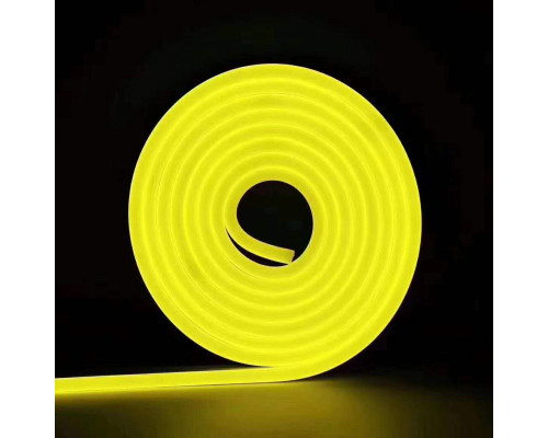 LED neon PROLUM™ 8x16, IP68, 12V, Seria „LF”, galben lămâie, PRO