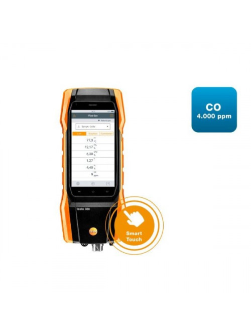 testo 300 - Flue gas analyzer (O2, CO up to 4,000 ppm)
