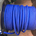 Fir textil retro vintage rotund 2×0,75 albastru închis Italia