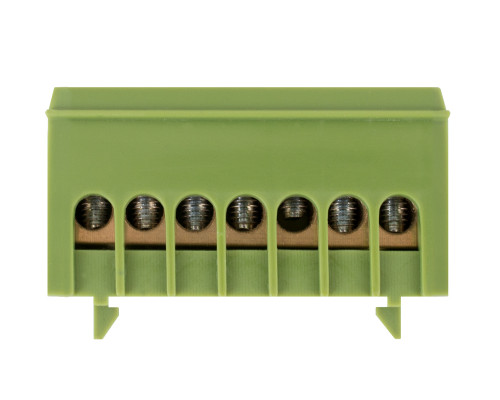 Шина нулевая e.bsi.pro.1.7 на DIN -рейку в изолированном корпусе green (ЗЕЛЕНОГО ЦВЕТА)