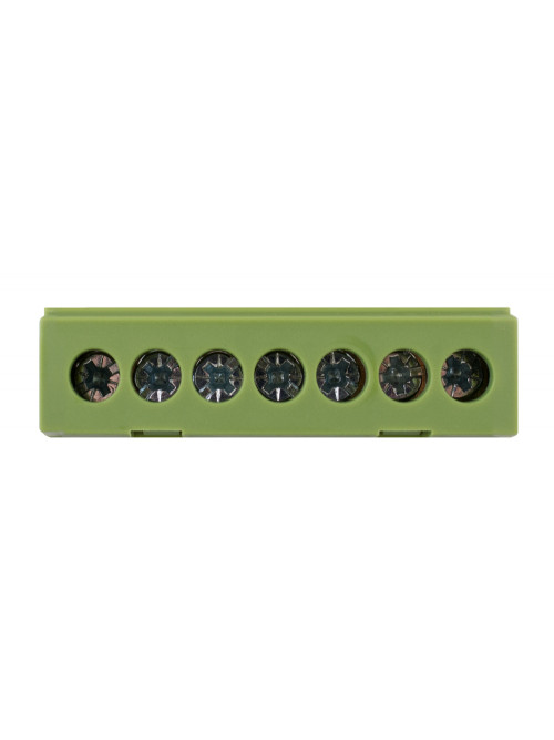 Шина нулевая e.bsi.pro.1.7 на DIN -рейку в изолированном корпусе green (ЗЕЛЕНОГО ЦВЕТА)