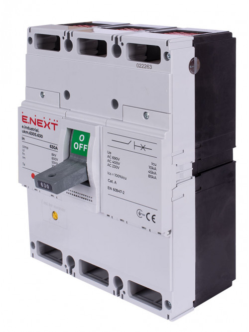 Шкафной автоматический выключатель e.industrial.ukm.630S.630, 3р, 630А