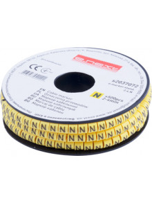 Маркер кабельный e.marker.stand.2.4.N, 2-4 кв.мм, "N",500шт.