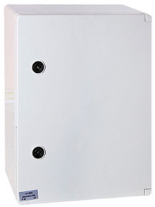 Шкаф ударопрочный из АБС-пластика e.plbox.400.600.200.3f.20m.blank, 400х600х200мм, IP65 с панелью под 3 - фазный счетчик и 20 модулей