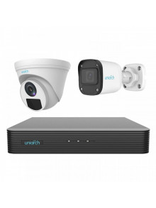 Комплект IP видеонаблюдения Uniarch NVR 4CH + 2 камеры 5 Мп (INT/EXT)