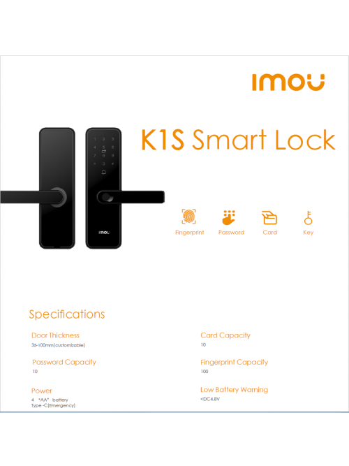 K1S-H-W-RUS Imou Incuietoare electronica smart