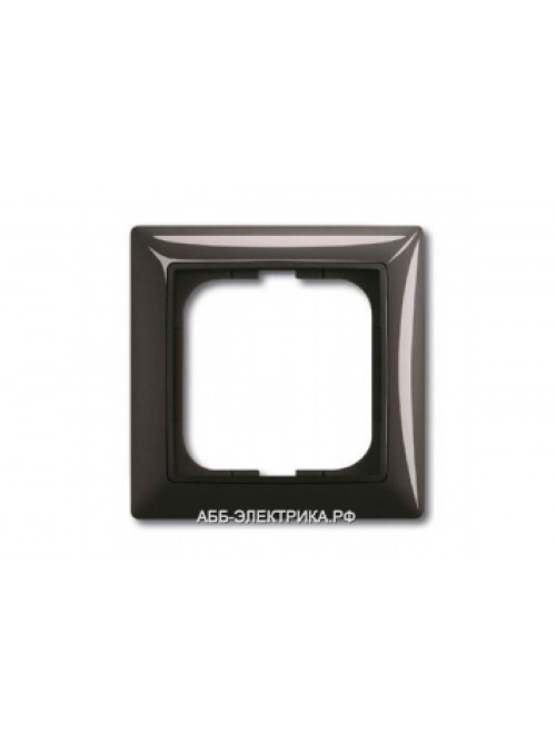 Рамка 1-ая (одинарная), цвет Шато (чёрный), ABB Basic 55
