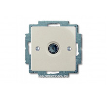 Телевизионная оконечная розетка TV, цвет Шампань, ABB Basic 55