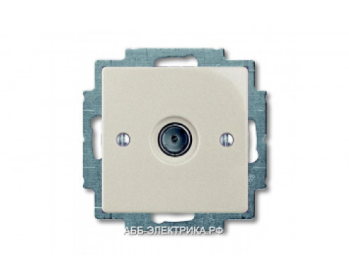 Телевизионная оконечная розетка TV, цвет Шампань, ABB Basic 55